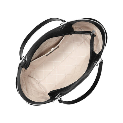 Michael Kors Women's Jet Set Large Color-Block Signature Logo Shoulder Bag Optic White Multi