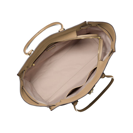 Michael Kors Women's Hamilton Moderne Large Leather Tote Bag Husk