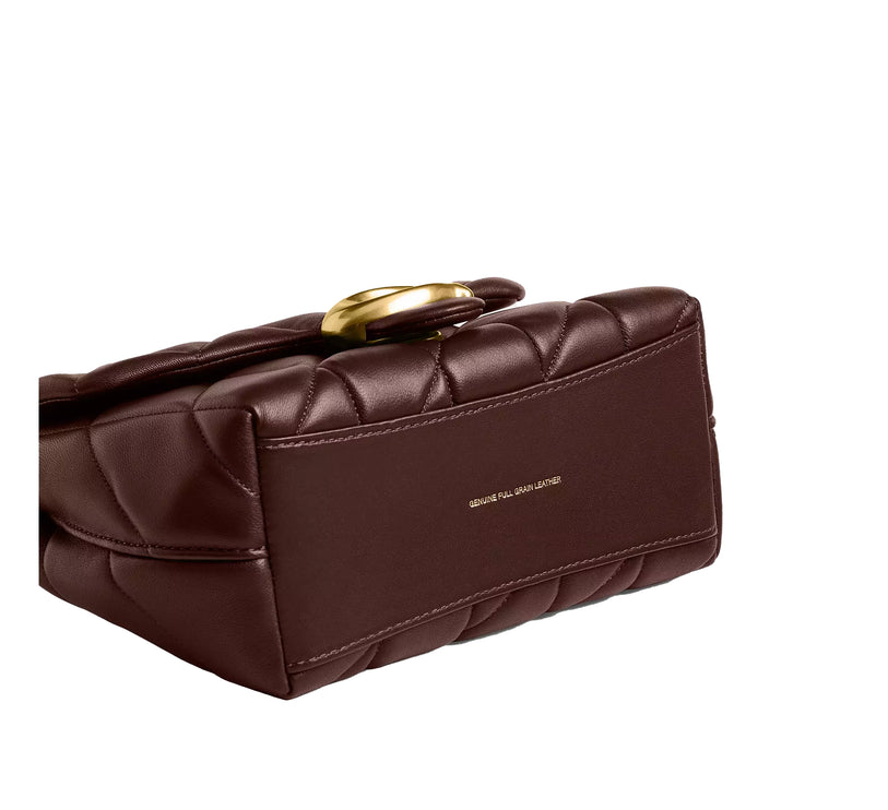 Coach Women's Tabby Top Handle Bag With Quilting Brass/Maple