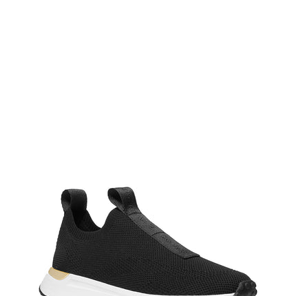 Michael Kors Women's Bodie Logo Tape Mesh Slip-On Trainer Black