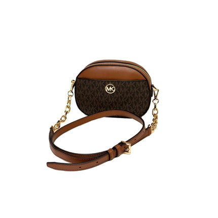 Michael Kors Women's Jet Set Glam Small Crossbody Brown