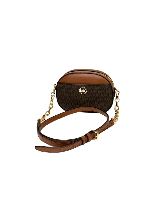 Michael Kors Women's Jet Set Glam Small Crossbody Brown