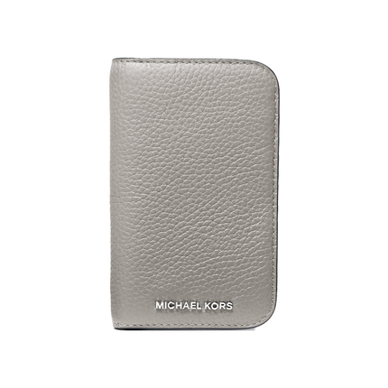 Michael Kors Men's Hudson Pebbled Leather Billfold Wallet Quarry Grey