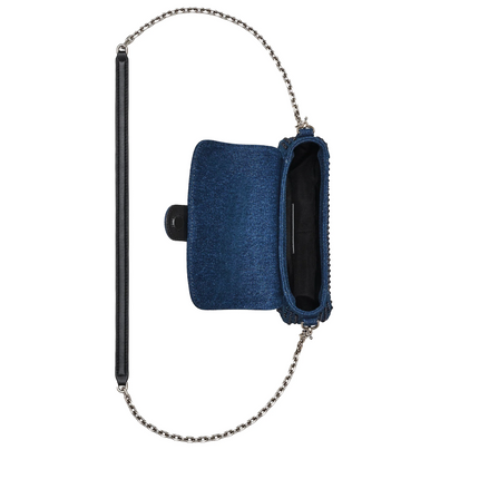 Marc Jacobs Women's The Crystal Denim Clover Shoulder Bag Denim