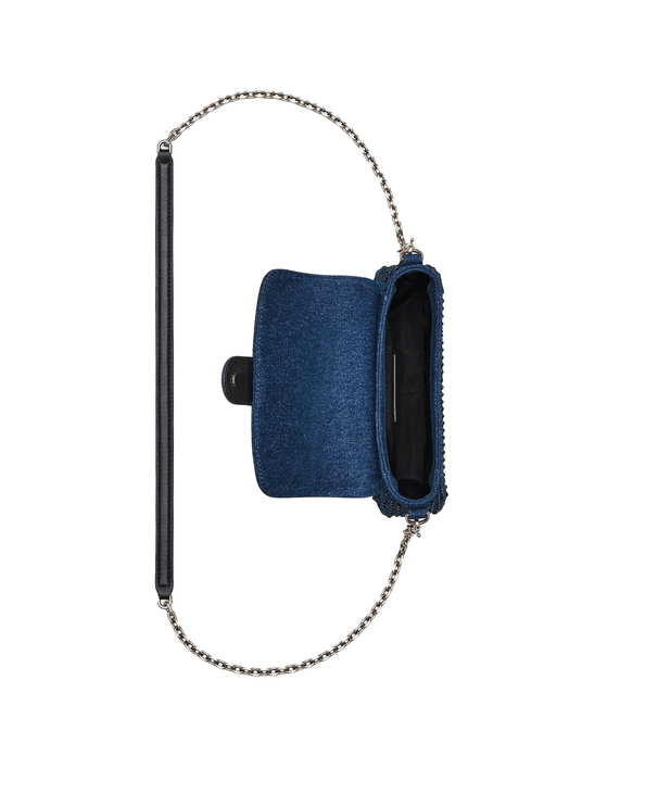 Marc Jacobs Women's The Crystal Denim Clover Shoulder Bag Denim