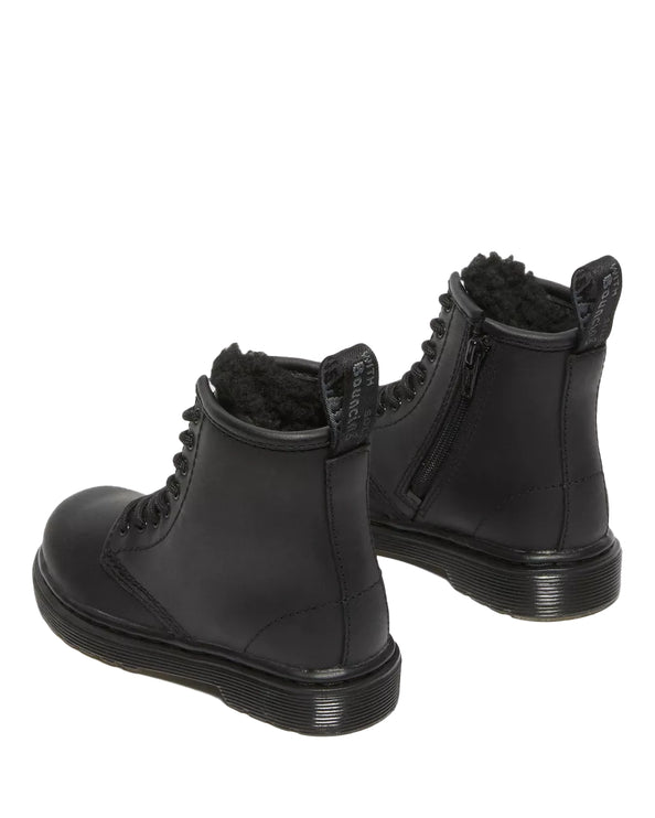 Dr. Martens Unisex Toddler 1460 Faux Fur Lined Boots Black - Republic Waterproof