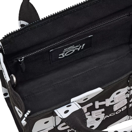 Marc Jacobs Women's Derrick Adams X Marc Jacobs Canvas Small Tote Bag Black