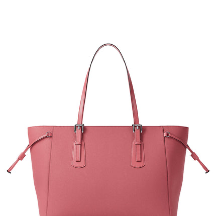 Michael Kors Women's Voyager Large Saffiano Leather Tote Bag Hibiscus