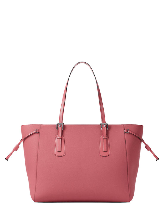 Michael Kors Women's Voyager Large Saffiano Leather Tote Bag Hibiscus