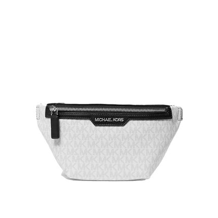 Michael Kors Men's Cooper Mini Logo Belt Bag Bright White