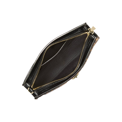 Michael Kors Women's Hamilton Moderne Extra-Small Leopard Print Calf Hair Convertible Crossbody Bag Marigold