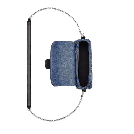 Marc Jacobs Women's The Puffy Daisy Denim Clover Shoulder Bag Denim