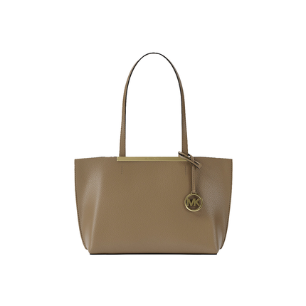 Michael Kors Women's Evelyn Small Tote Bag Husk/Gold