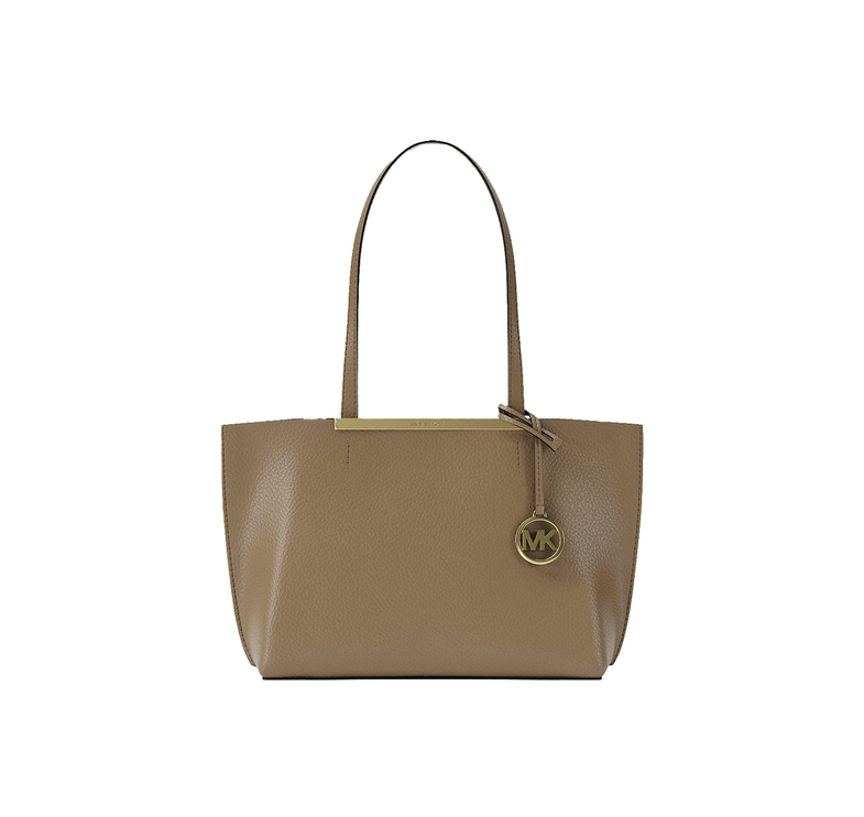 Michael Kors Women's Evelyn Small Tote Bag Husk/Gold