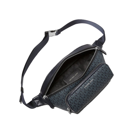 Michael Kors Men's Cooper Logo Belt Bag Admiral/Plblue/Silver