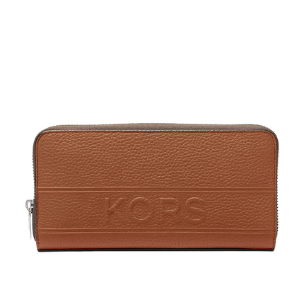 Michael Kors Unisex Hudson Pebbled Leather Zip-Around Wallet Luggage