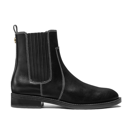 Michael Kors Women's Ella Contrast-Stitched Chelsea Boot Black