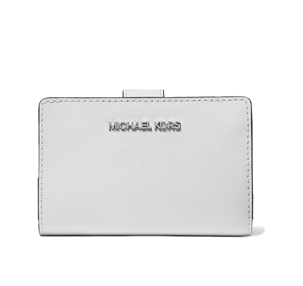 Michael Kors Women's Medium Saffiano Leather Wallet Optic White