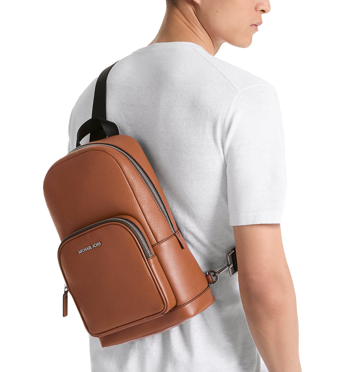 Michael Kors Men's Cooper Pebbled Leather Sling Pack Luggage