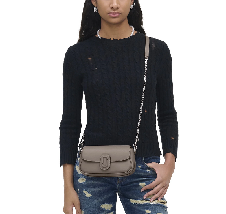 Marc Jacobs Women's The Clover Shoulder Bag Cement