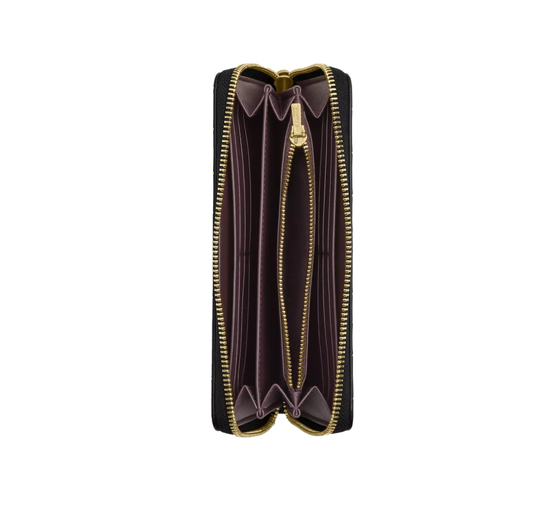 Coach Women's Long Zip Around Wallet Gold/Black