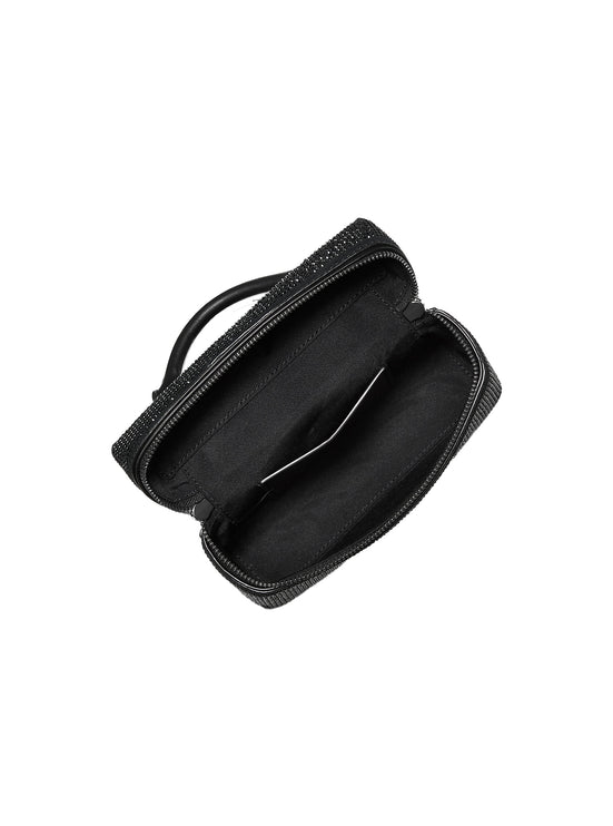 Michael Kors Women's Jana Extra-Small Embellished Suede Convertible Crossbody Bag Black