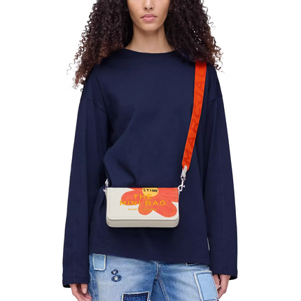 Marc Jacobs Women's David Shrigley X Marc Jacobs Leather Mini Bag White