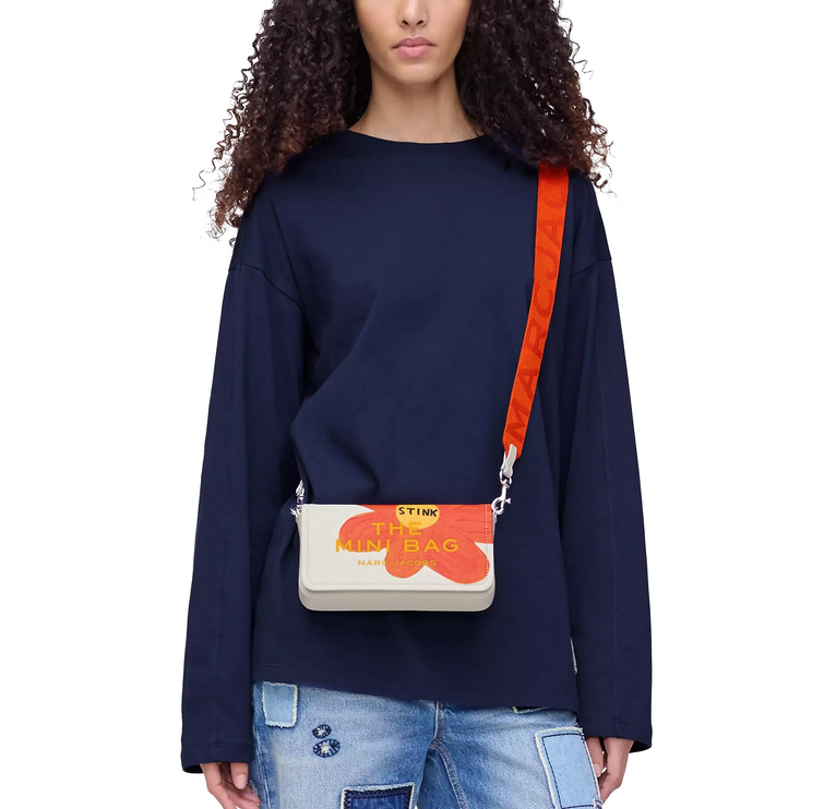 Marc Jacobs Women's David Shrigley X Marc Jacobs Leather Mini Bag White