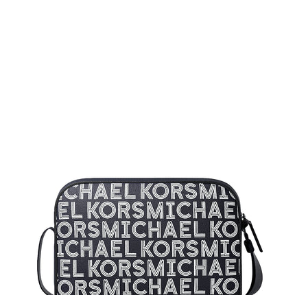 Michael Kors Men's Cooper Graphic Logo Flight Bag Bright White