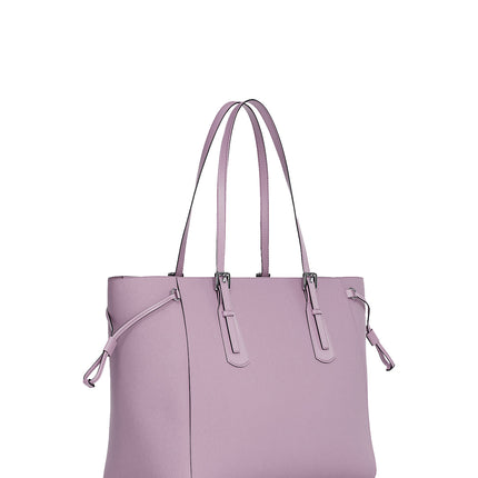 Michael Kors Women's Voyager Large Saffiano Leather Tote Bag Light Quartz