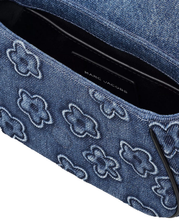 Marc Jacobs Women's The Puffy Daisy Denim Clover Shoulder Bag Denim