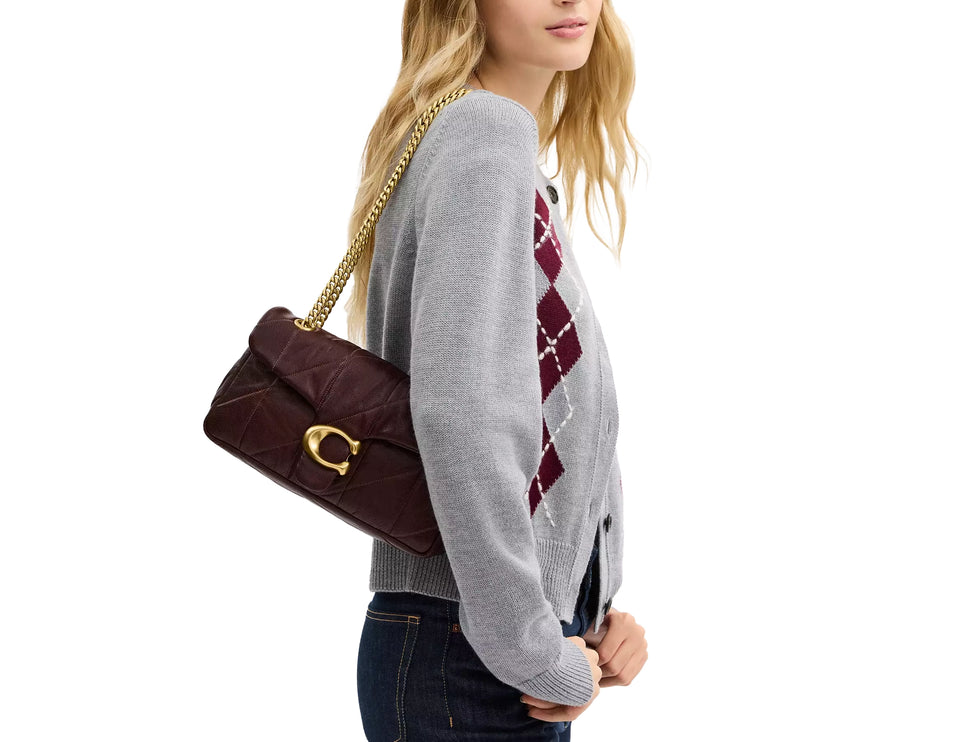 Coach Women's Tabby Shoulder Bag 26 With Quilting Brass/Maple