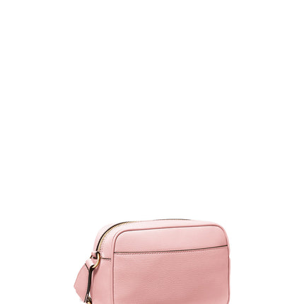 Michael Kors Women's Jet Set Medium Leather Crossbody Bag with Case for Apple Airpods Pro® Powder Blush