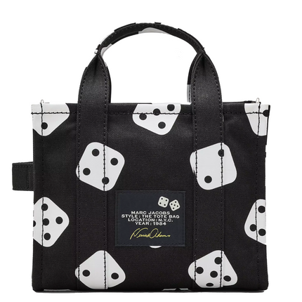 Marc Jacobs Women's Derrick Adams X Marc Jacobs Canvas Small Tote Bag Black