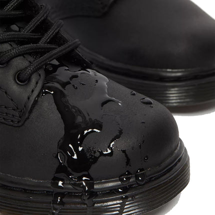 Dr. Martens Unisex Toddler 1460 Faux Fur Lined Boots Black - Republic Waterproof