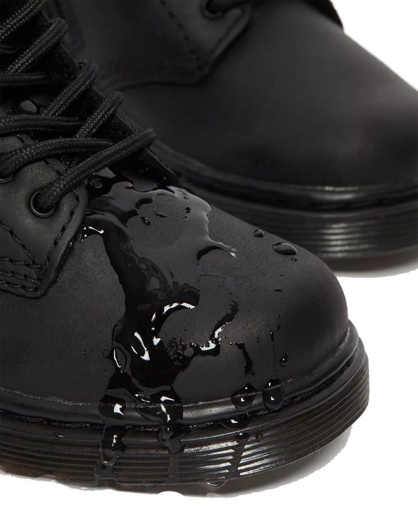 Dr. Martens Unisex Toddler 1460 Faux Fur Lined Boots Black - Republic Waterproof