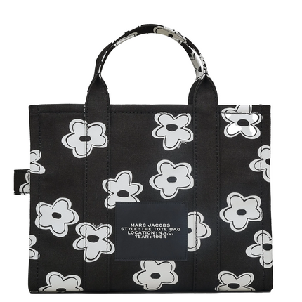 Marc Jacobs Women's The Daisy Canvas Medium Tote Bag Black