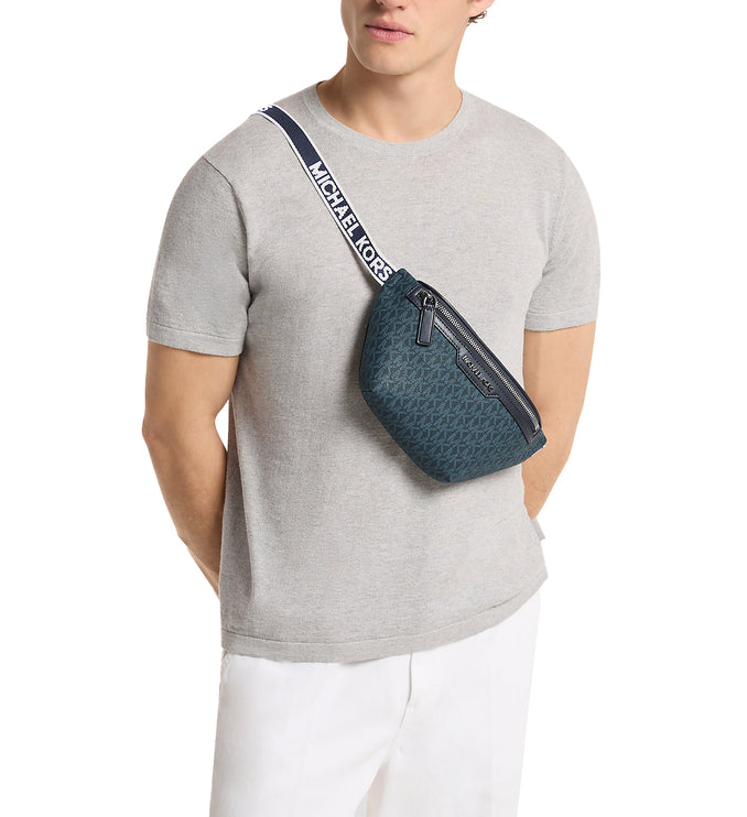 Michael Kors Men's Cooper Mini Logo Belt Bag Admiral/PlBlue
