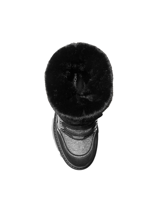 Michael Kors Women's Shiloh Embellished Mixed-Media Boot Black