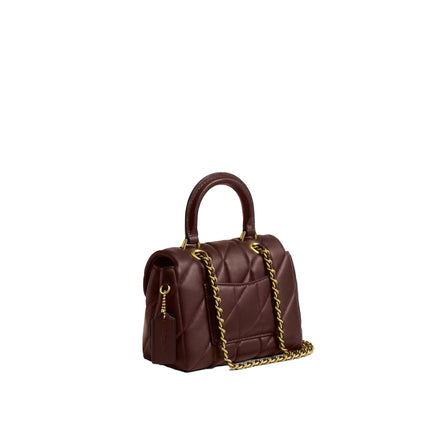 Coach Women's Tabby Top Handle Bag With Quilting Brass/Maple