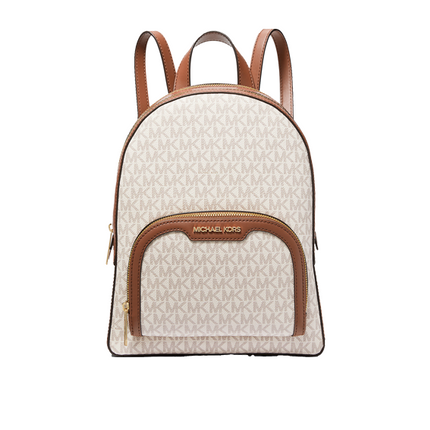 Michael Kors Women's Jaycee Medium Logo Backpack Vanillia