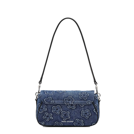 Marc Jacobs Women's The Puffy Daisy Denim Clover Shoulder Bag Denim