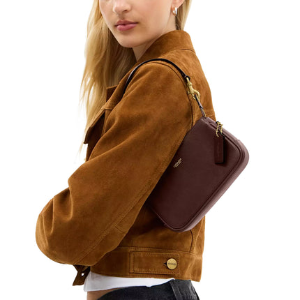 Coach Women's Plaza Bag 18 Brass/Maple