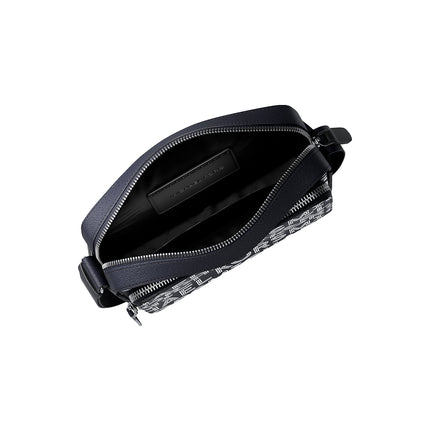 Michael Kors Men's Cooper Graphic Logo Flight Bag Bright White