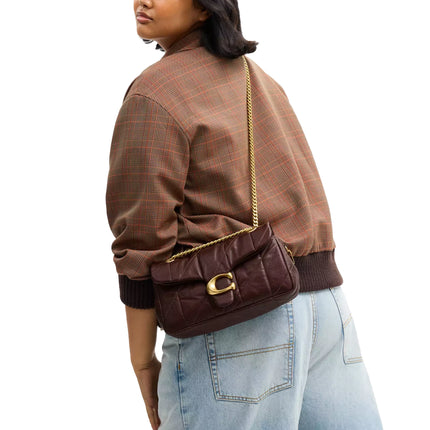 Coach Women's Tabby Shoulder Bag 26 With Quilting Brass/Maple