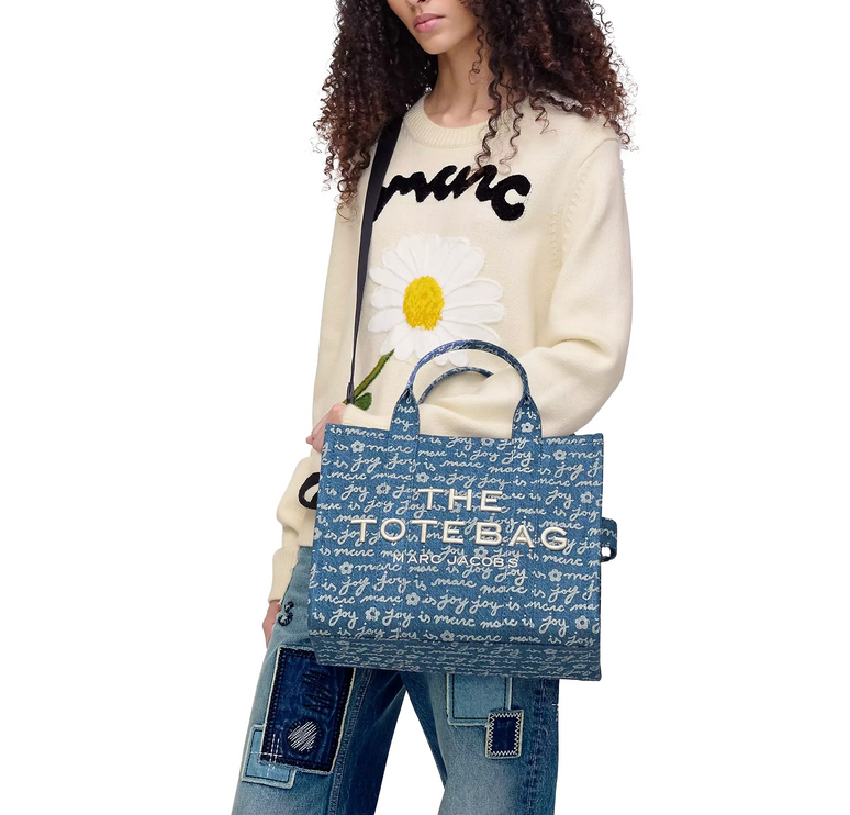 Marc Jacobs Women's The Joy Denim Medium Tote Bag Denim