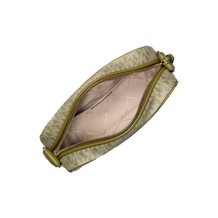 Michael Kors Women's Jet Set Large Signature Logo Crossbody Bag Pistachio