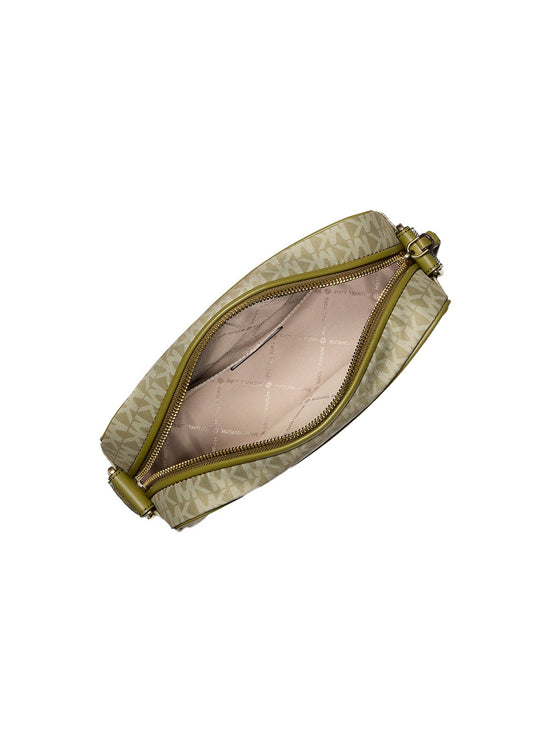 Michael Kors Women's Jet Set Large Signature Logo Crossbody Bag Pistachio