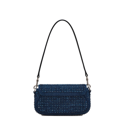 Marc Jacobs Women's The Crystal Denim Clover Shoulder Bag Denim