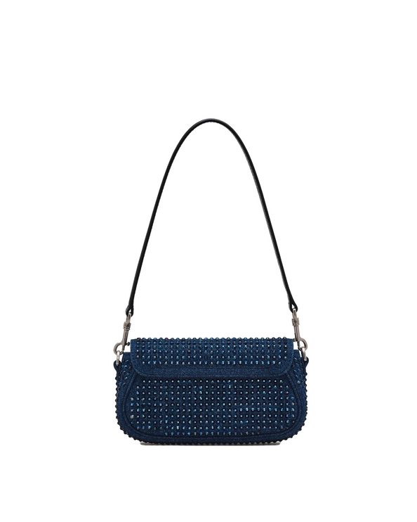 Marc Jacobs Women's The Crystal Denim Clover Shoulder Bag Denim